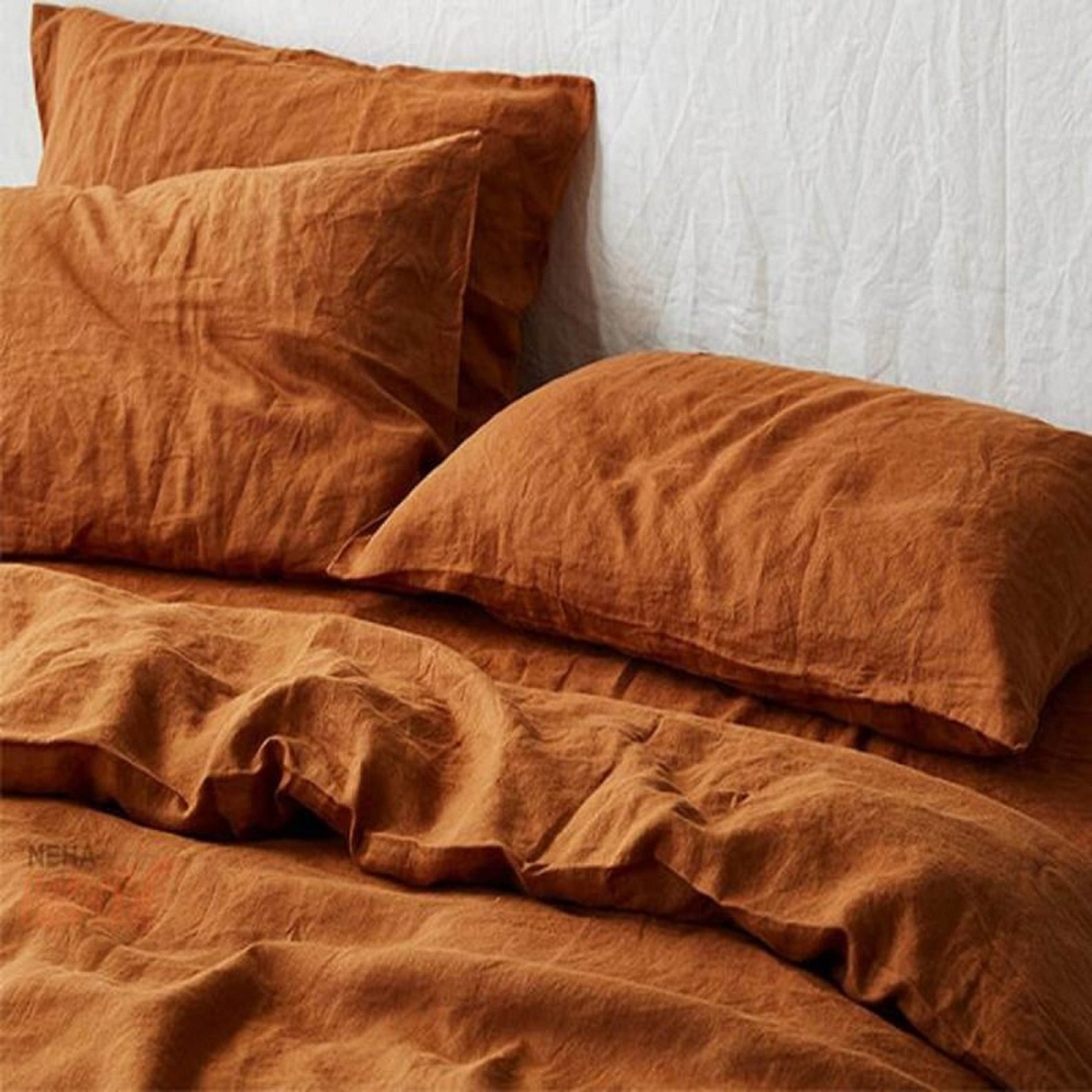 Cinnamon Tobacco Cotton Duvet Cover / Cinnamon Duvet Cover Etsy