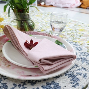 100 Pack Blush Pink Napkin, Cotton napkins, Kitchen Napkin, wedding cloth napkins reusable wedding table decor Cotton Napkins dinner napkins