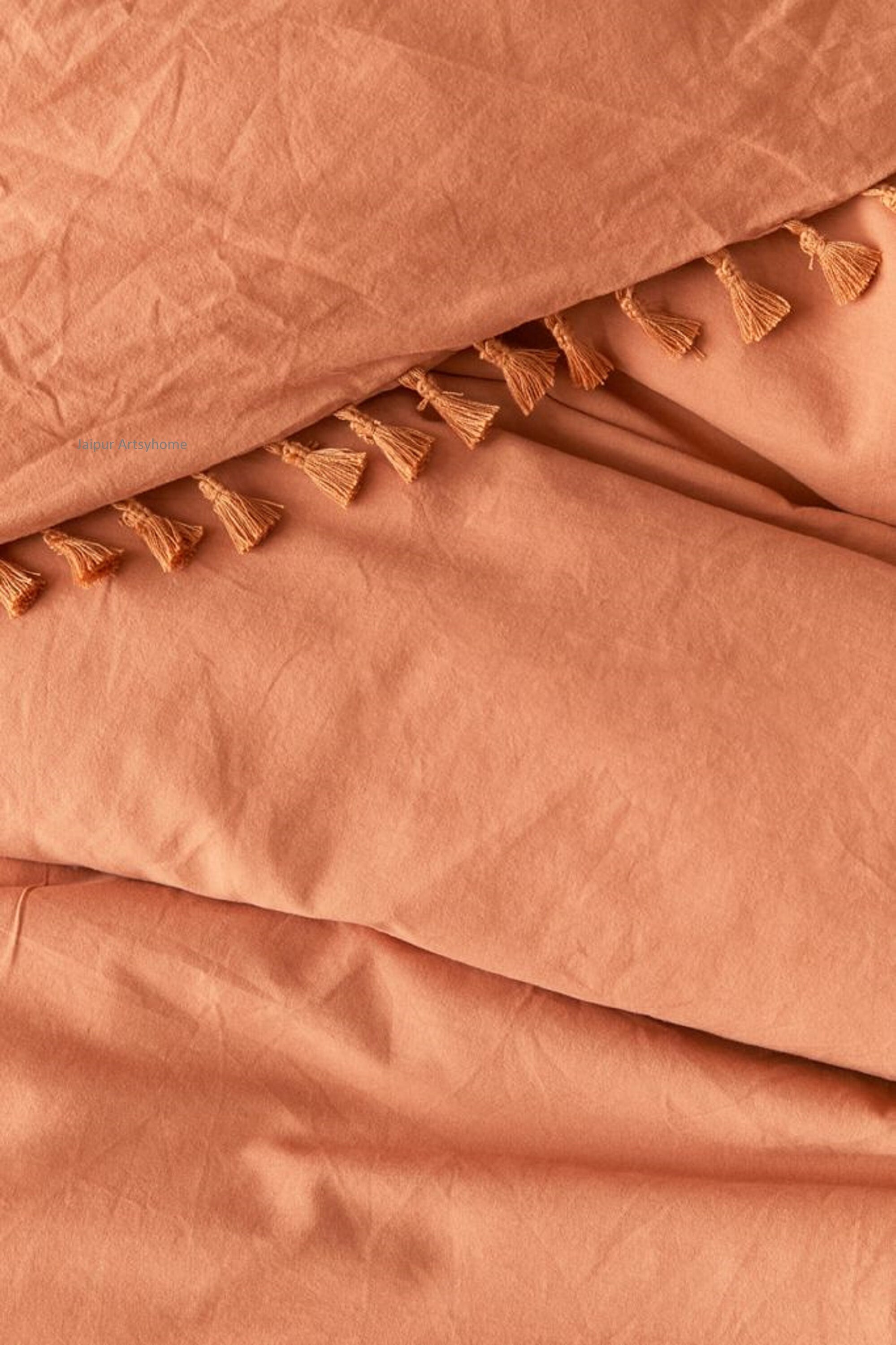 Bronze Color Stonewashed Cotton duvet Tufted Duvet Cover King Etsy