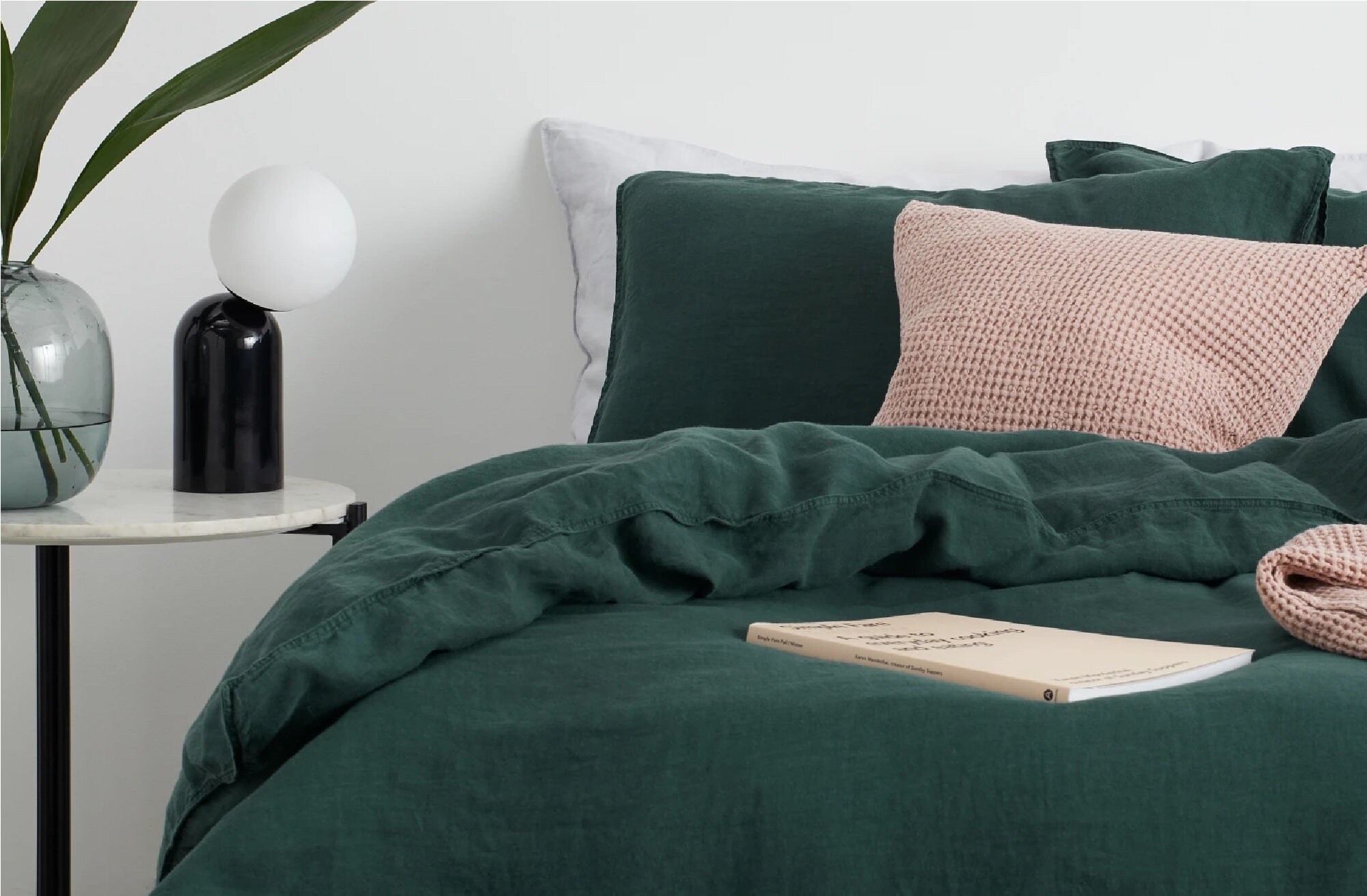 Emerald Green Duvet Cover Green Linen Duvet Cover With Etsy