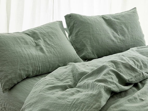 3 Piece linen bedding set Stonewashed 