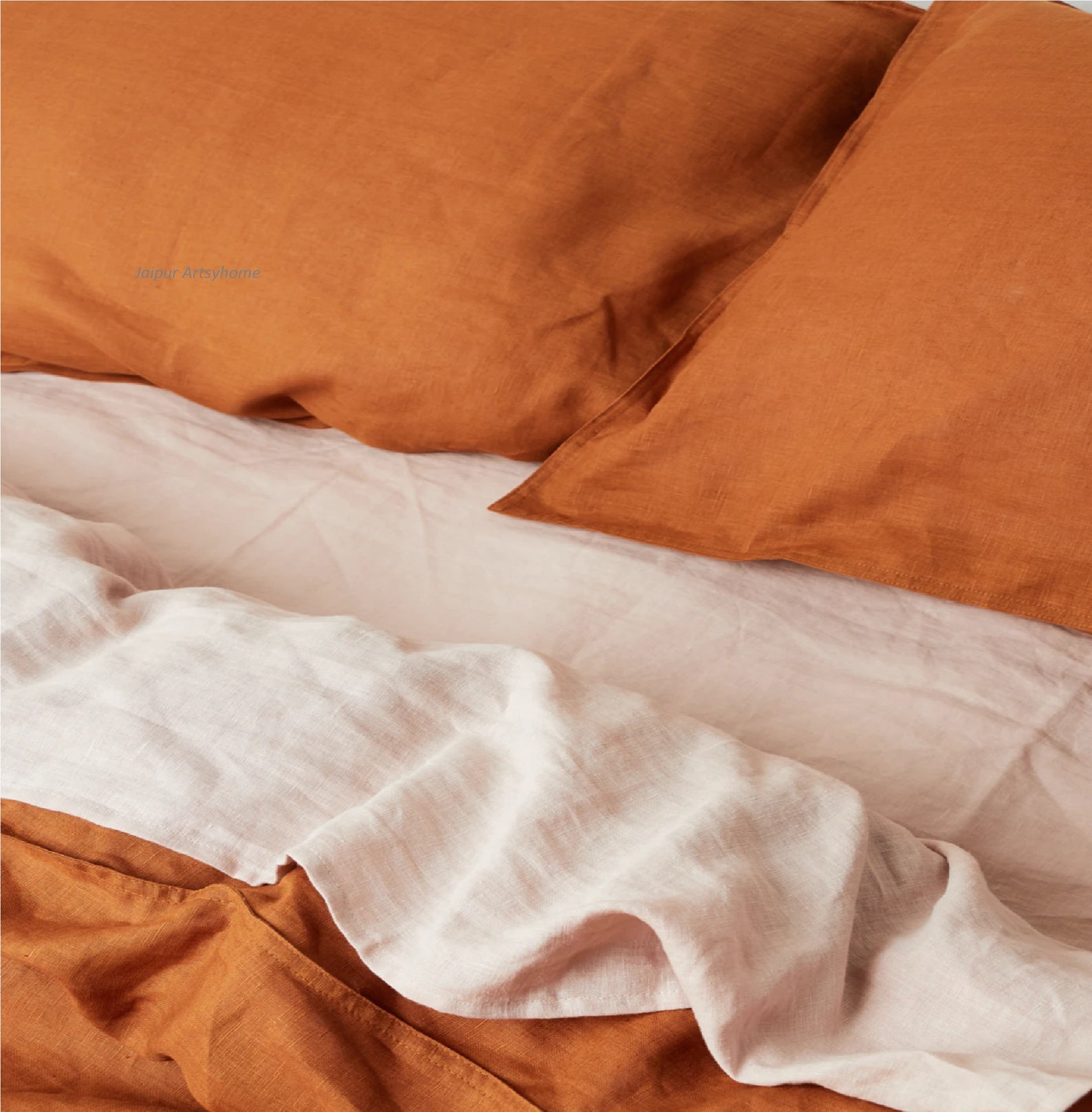 Cinnamon Tobacco Cotton Duvet Cover / Cinnamon Duvet Cover Etsy