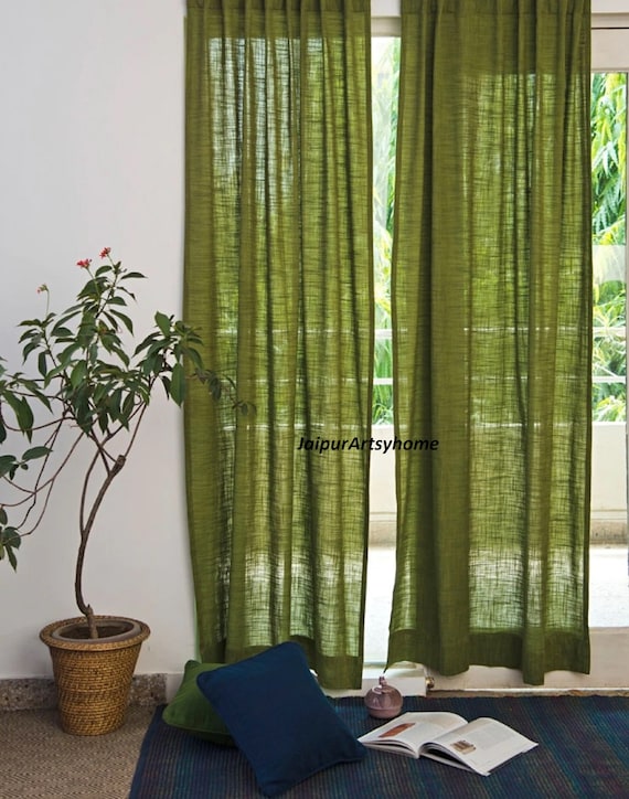 Olive Green Color Window Treatment Curtain Bedroom Door Olive Green Color Window Treatment, What Color Goes With Olive Green Curtains