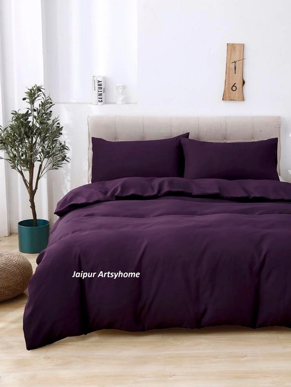 Washed Cotton Duvet Cover Boho Bedding 