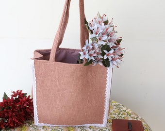 Tote Large Bag, Solid Colorful Bag, Hand market bag, Premium Jute Bags High Quality 100% Natural Jute Bags. Personalised gift bag