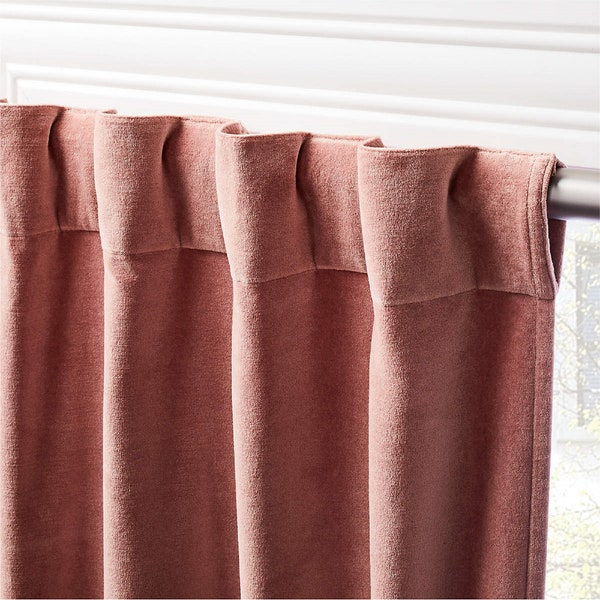 Dusty Rose Curtains Etsy