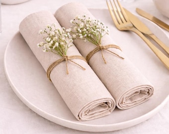 Organic Cotton Napkins Set: Soft, Washable, Reusable Dining Decor