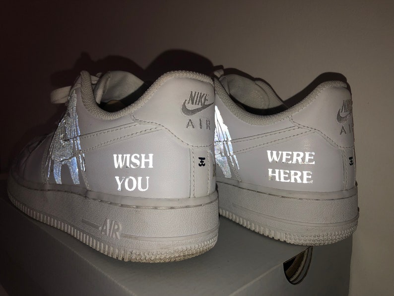 Nike Air Force 1 custom Travis Scott Astrowordl reflective | Etsy