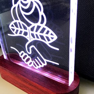 DSA ROSE Edge Lit LED Sign 4.25