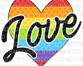 Ready To Press Sublimation Transfers Ready to Press Pride Rainbow Sublimation Transfer Rainbow Sublimation Transfer