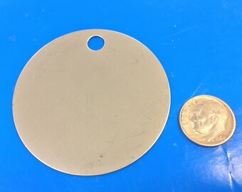 Large Valve ID Tag - .018in/0.5mm Stainless 316