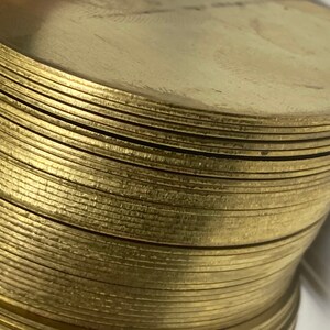 2.5in Brass Disc Flat 20ga/.032in/0.8mm image 2