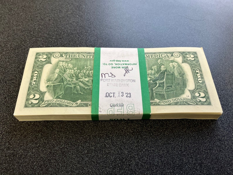 Uncirculated Two Dollar Bills 2017A Series Etsy