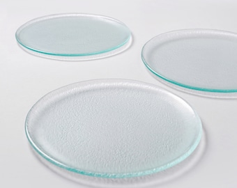 Glass Dinner Plate, Handmade Dinnerware, House Warming Gift