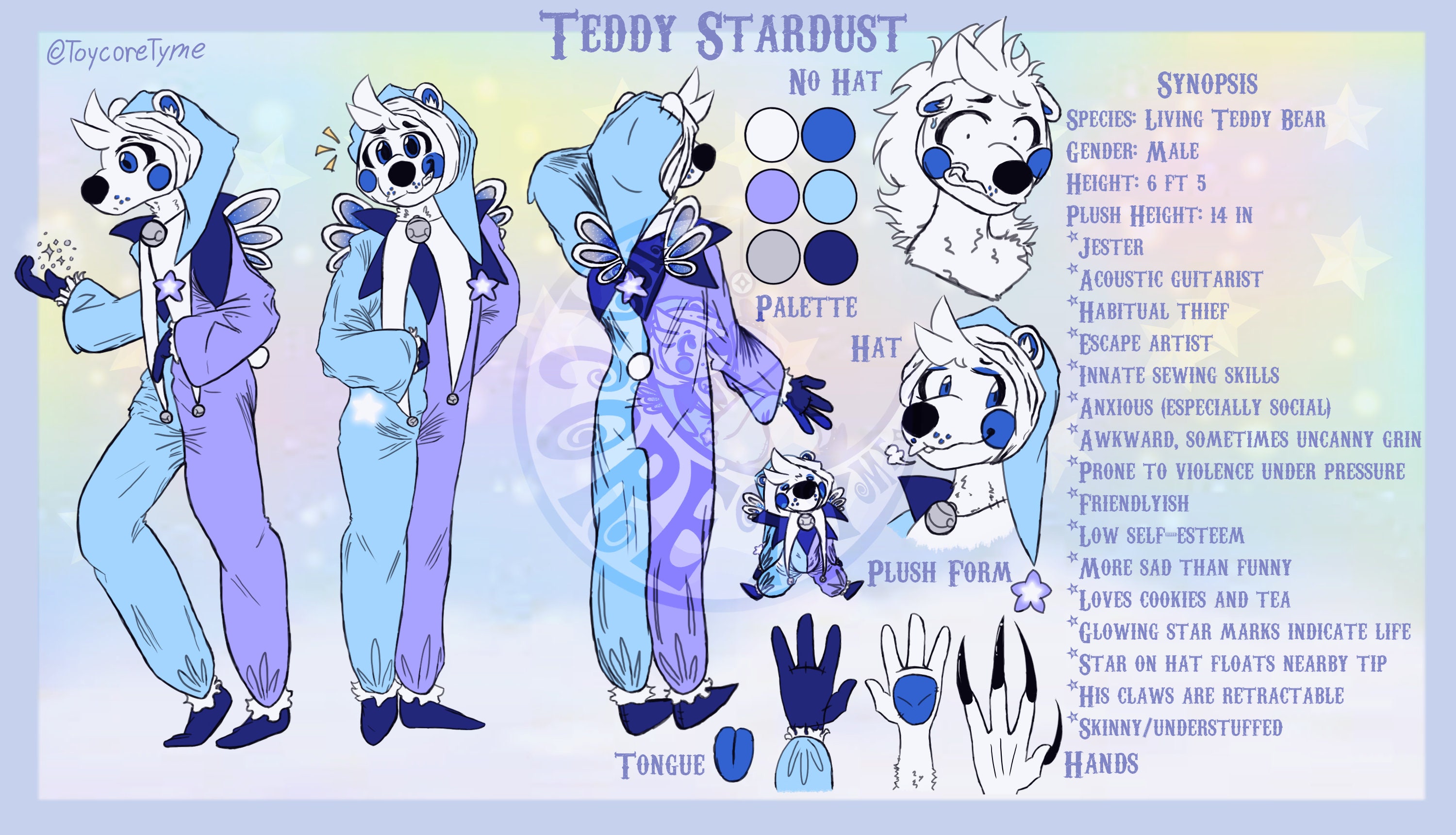 Furry Character Reference Sheet Read Description Before Etsy