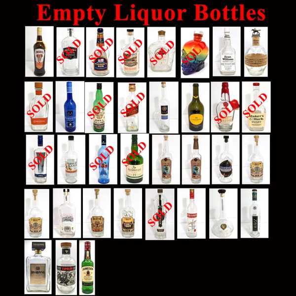 Liquor Bottle Art Etsy