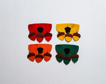 Fall Acorn Color Sorting Felt Set