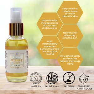 Natural Vitamin E Oil Concentrated (2 oz | 60 ml)