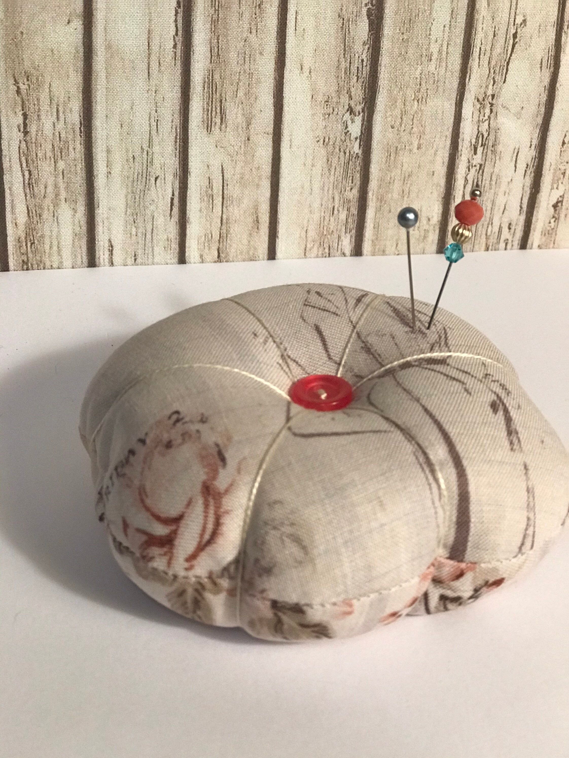 Handmade pincushion with vintage sewing pattern Etsy