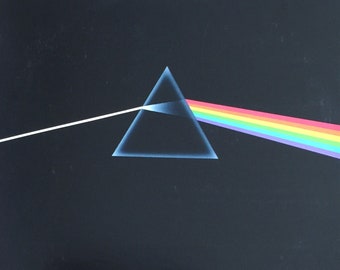 Vintage Pink Floyd Dark Side Of The Moon Vinyl Record Album SMAS 11163 Gatefold w / BOTH POSTERS & Stickers ! Rock clásico de los 80 L@@K W@W