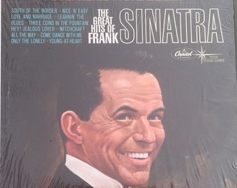 Vintage 60s Vinyl FRANK SINATRA The Best Of Record Album '64 Capitol Classic Pop Standards Jazz Duophonic Ol' Blue Eyes In Shrink Near MINT