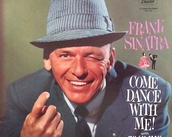 Vintage 50s Crooner Classic Vinyl FRANK SINATRA Come Dance With Me Record Album 70s Capitol Jazz Swing Rat Pack Ol Blue Eyes