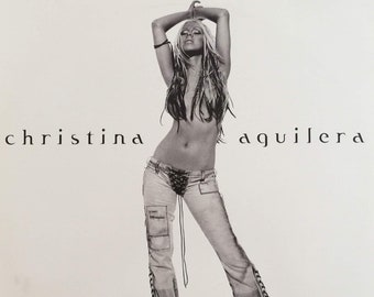 Vinilo original de 2002 CHRISTINA AGUILERA Álbum de doble disco despojado Pop Dance HERMOSO Clásico vintage de los años 2000 con inserto ¡Raro!