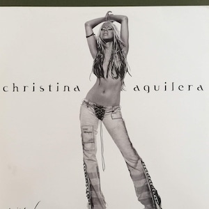 Original 2002 Vinyl CHRISTINA AGUILERA Stripped Double Record Album Set Pop Dance BEAUTIFUL 2000s Vintage Classic w/ Insert Rare !