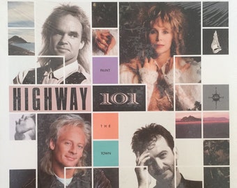 Original '89 Country Vinyl HIGHWAY 101 Paint The Town Record Album Still SEALED Vintage 80s Nashville Classic L@@K !