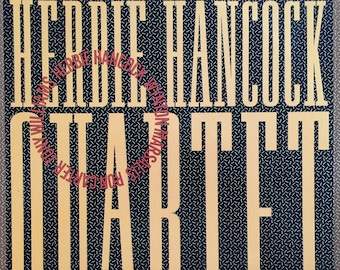 Vintage Jazz Funk Vinilo HERBIE HANCOCK QUARTET Álbum de doble grabación set Original '82 Ron Carter Wynton Marsalis Tony Williams Classic 70s