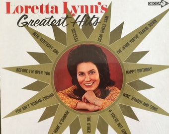 Rare Classic 60s Country Vinyl LORETTA LYNN Greatest Hits Record Album Vintage Decca Nashville The Other Woman In Shrink Near MINT ! L@@K !
