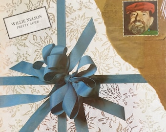 Vintage SEALED '79 Vinyl WILLIE NELSON Pretty Paper Record Album Still Sealed Christmas 70s Columbia Holidays County Red Headed Stranger