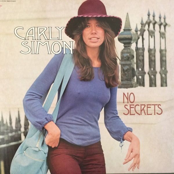 Vintage '72 Pop Vinyl CARLY SIMON No Secrets Record Album 70s You're So Vain Elektra Original Classic Mick Jagger L@@K !