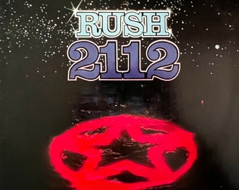 Original '76 Vinyl RUSH 2112 Record Album 70s Prog Rock Classic GEDDY LEE Neil Peart Vintage Gatefold Mercury L@@K !