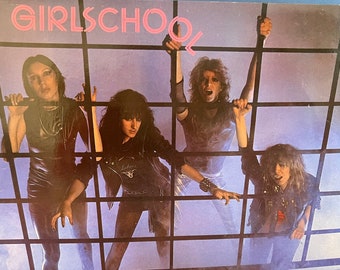 Original '82 GIRLSCHOOL Screaming Blue Murder Record Album 80s Heavy Metal Import RARE ! Bronze Records Classic Hard Rock Punk L@@K !