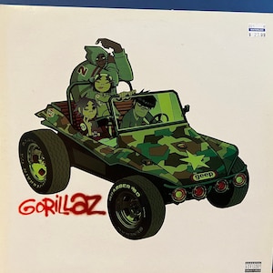 Original '01 GORILLAZ Self Titled Debut Double Record Album Damon