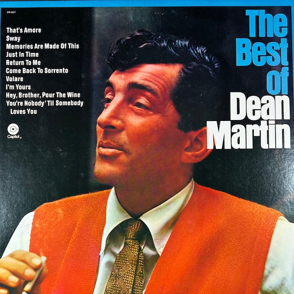 Vinyle classique Le meilleur de DEAN MARTIN, album de disques pop italienne vintage des années 60, c'est AMORE, Frank Sinatra Rat, pack Swingin L@@K des années 50 !