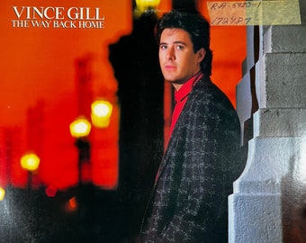 Original 87er VINCE GILL The Way Back Home Schallplatte Album 80er Country Classic RCA-Platten Amy Grant L@@K !