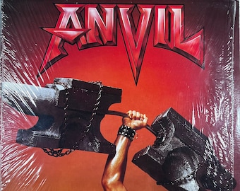 Original '87 Vinyl ANVIL Strength Of Steel Record Album 80s Heavy Metal In SHRINK ! Classic Hard Rock Glam Hair Metal Vintage L@@K !