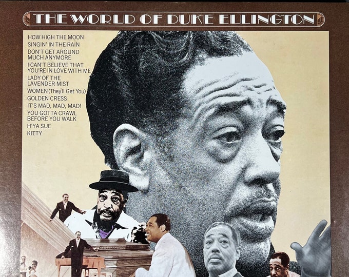 Classic Jazz Vinyl The World of DUKE ELLINGTON Double Record Album Set 30s 40s Big Band Swing Bop JAZZ Vintage Gatefold L@@K !