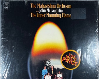 Klassisches '71 Mahavishnu Orchestra mit John McLaughlin The Inner Mountain Flame Plattenalbum Jazz Fusion 70er Jahre Vintage in Shrink Near MINT! L@@K