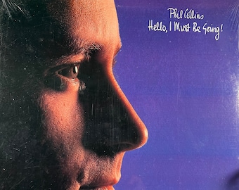 Vintage SEALED '82 Vinyl PHIL COLLINS Hello, I Must Be Going ! Record Album 80s You Can't Hurry Love Soul Pop Genesis Classic Rock !