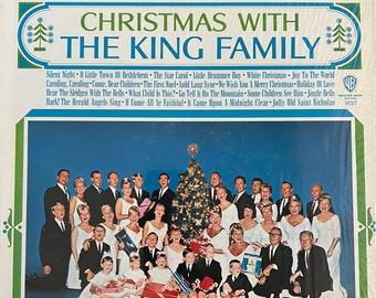 Vintage 60s CHRISTMAS With the King Family Record Album Classic Holiday Vinyl 1960s Warner Bros. Original Carols In Shrink Near MINT ! L@@K