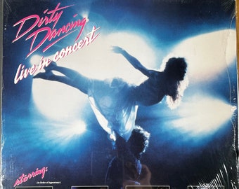 Vintage 80s Vinilo DIRTY DANCING Live In Concert Doble Disco Álbum Set 1989 Original 60s Soul Bill Medley Eric Carmen In Shrink Near MINT !