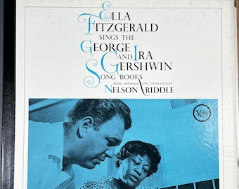 Vintage '64 ELLA FITZGERALD Sings The George & Ira Gershwin Song Books 5 Schallplattenalbum Box Set Verve 60s Jazz Classic Nähe von MINT! L@@K !
