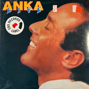 Vintage &#39;84 PAUL ANKA Live Record Album Still SEALED ! Original 80s Pop Classic My Way L@@K !