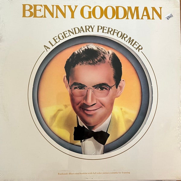Classic 40s Swing BENNY GOODMAN Legendary Performer Record Album Still SEALED Vintage Vinyl Jazz Big Band 1940s L@@K !
