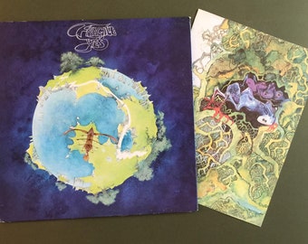 Close To The Edge Vg+ Vintage Vinyl Lp 1972 Atlantic Sd 7244 Prog Rock Yes