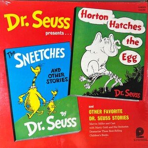 Vintage SEALED Kinder Vinyl DR. SEUSS Präsentiert Horton Hatches the Egg and the Sneetches Schallplattenalbum Vintage 70er Jahre Kinderbuch L@@K !