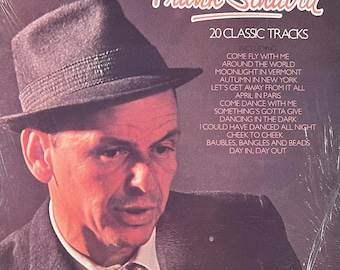 Álbum vintage de FRANK SINATRA con 20 canciones clásicas, cantante pop de los años 50 y 60, Come Fly With Me, voces de April In Paris, ¡casi nuevo! L@@K.